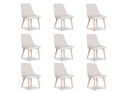 6x Chaise de siège rembourré design Voir Fauteuil Fauteuil Suite Fauteuil de salon Club Set