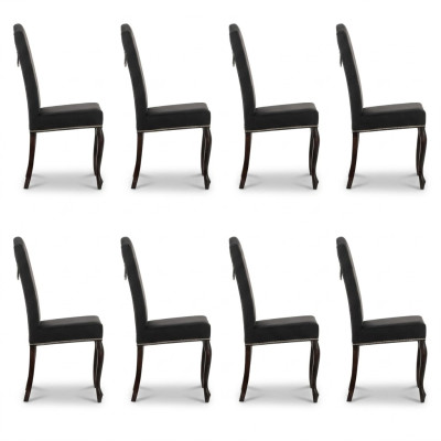 8x chaises Chesterfield Chaise tapisserie fauteuil design de chaise siège suite club neuf