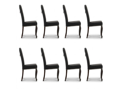 8x chaises Chesterfield Chaise tapisserie fauteuil design de chaise siège suite club neuf
