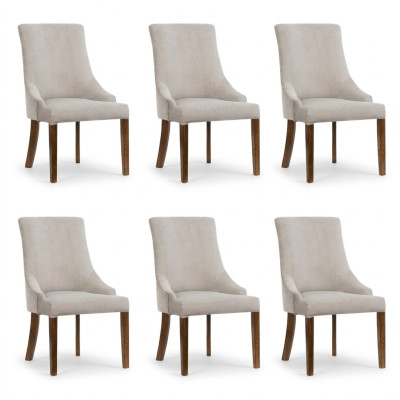 6x Ensemble de chaises rembourrées de designer, chaises complètes de suite de sièges inclinables Lounge Club neuf