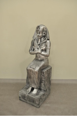 Statue de Pharaon égyptien Sculpture Figurines Sculptures Décoration Figure décorative de 117 cm
