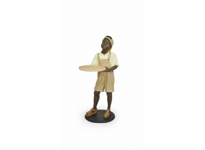 Stand de stockage Cartes Boissons Chiffre Chiffres Statue Garçon Gastronomie Sculpture