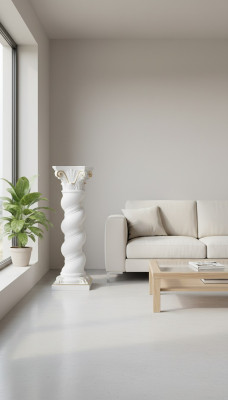 Colonne Méduse Style Méandre Colonne Décorative Statue de Colonne Colonne Baroque 100cm Stand nouveau 1017