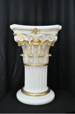 Colonne de Méduse colonnes romaines Sculpture en marbre Figurine Décoration Support 1021