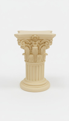 Colonne de Méduse colonnes romaines Sculpture en marbre Figurine Décoration Support 1021