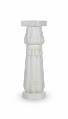 Colonne Méduse Colonnes romaines Sculpture en marbre Figurine Décorative Décoration Support 1046