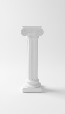 Colonne de Méduse Colonnes romaines Sculpture en marbre Figure de décoration Stand 1048