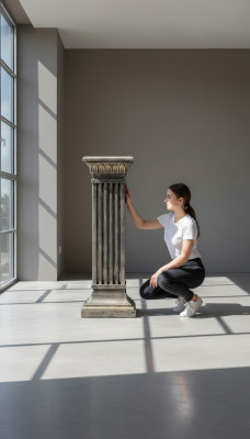 Colonnes Méduse Colonne Romaine Sculpture en marbre Figure Décoration Support 1050