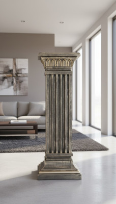 Colonnes Méduse Colonne Romaine Sculpture en marbre Figure Décoration Support 1050