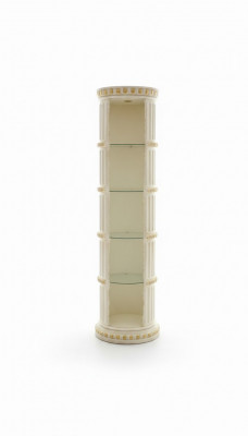 Vitrine Bar Étagère d'angle Verre Amphore Fond Biseauté Colonne Armoire Étalage Rayonnages 1860