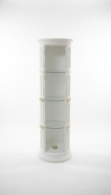 Vitrine bar étagère d'angle en verre amphore vase à gradins colonne armoire étagère vitrine étagères