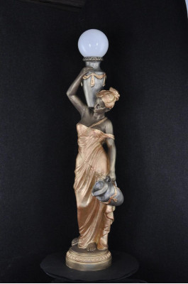 Lampe de plancher Lampe Luminaire Statue Figure Sculptures Sculpture Statues Stanlampe nouveau