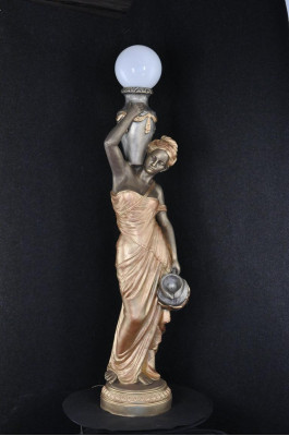 Lampe de plancher Lampe Luminaire Statue Figure Sculptures Sculpture Statues Stanlampe nouveau