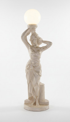 Style de lampe de sol de style antique, lampe de sol, luminaire, figurine de lampe, sculpture, design des lumières