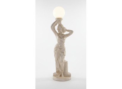 Style de lampe de sol de style antique, lampe de sol, luminaire, figurine de lampe, sculpture, design des lumières