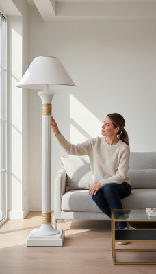 Lampe sur pied classique Luminaire Lampe de sol Méduse Lampe de sol Lampe Lampes 158cm