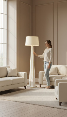 xxl Lampe de sol Medusa. Lampe lumineuse. Support. lampes. Lumières. Statue Design 187cm.