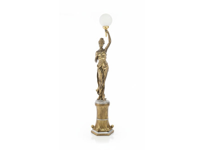 Luminaire sur pied design XXL Lampe sur pied Lampe Sculpture Statue Figure 227cm.