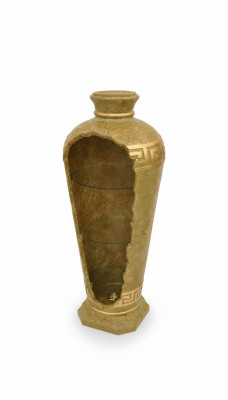 XXL Méduse Antique Style Vitrine Bar Colonne de Vase de Sol Armoire Colonne 127cm Nouveau