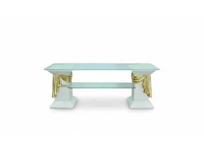 Meuble TV classique Buffet Table de télévision Tables Table TV Medusa Étagère Vitrine 1877