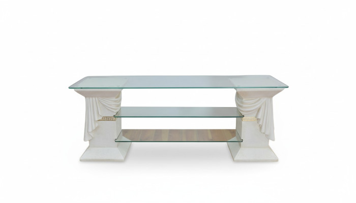 Buffet TV classique Armoire Table télé Tables Table Tv Étagère Médusa Vitrine 1880