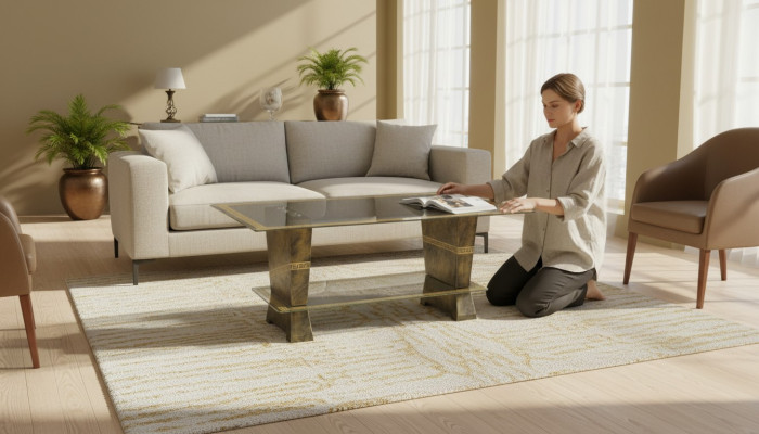 Conception Table basse Méduse Table en verre Tables d'appoint Canapé Classique XXL neuf