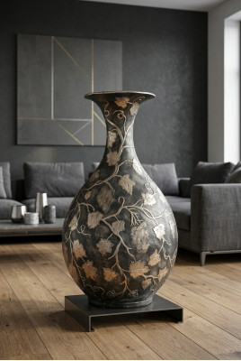 Décoration de pot de fleurs de design XXL Vase Vases Artisanat décoratif Coupe calice 0856