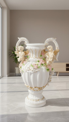 Conception Pot de fleur Décoration XXL Vase Vases Artisanat décoratif Calice Coupe 70cm