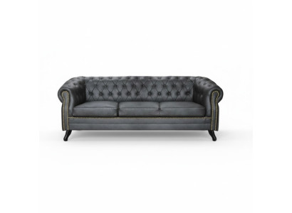 Ensemble de canapés Chesterfield Canapé 3+1+1 Ensemble de canapé Revêtement Canapés Canapés en cuir Tissu