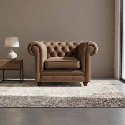 Chesterfield 3 + 1 Setter Wohnzimmer-Sofagarnitur Couch Ledersofas Wohnzimmer Sofa