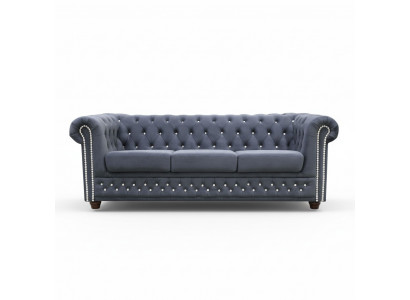 Canapé en cuir Chesterfield Canapé Canapé Canapé Lit d'ameublement 3+1 Fonction lit de couchage
