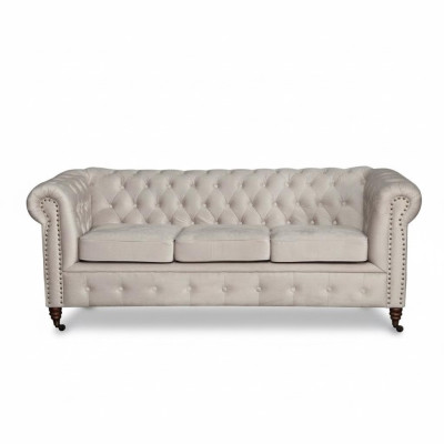 Ensemble canapé Chesterfield 3+2+1 Oxford Set de canapés en cuir Sofas Couches