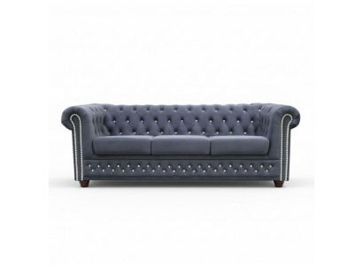 Set de canapés Chesterfield Canapé Rembourrage en cristal Pierres en cuir Sets 3+2 Canapé