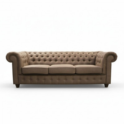 Design de luxe Chesterfield, siège rembourré, grand canapé 3 places, canapés XXL immédiatement