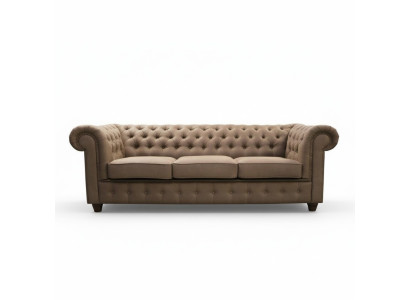 Design de luxe Chesterfield, siège rembourré, grand canapé 3 places, canapés XXL immédiatement