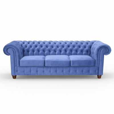 Design classique Chesterfield Big XXL 3 places Canapé en cuir Textile Canapés Canapés.