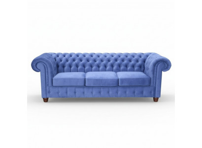 Design classique Chesterfield Big XXL 3 places Canapé en cuir Textile Canapés Canapés.