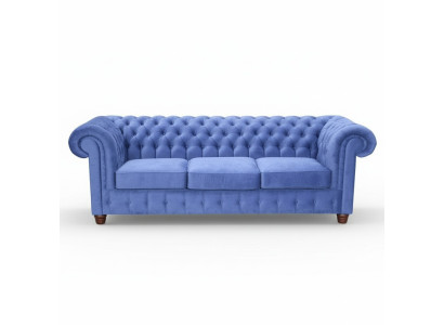 Design classique Chesterfield Big XXL 3 places Canapé en cuir Textile Canapés Canapés.