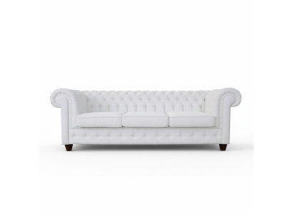 Design Classique Chesterfield Grand Canapé XXL en Cuir Tissu Canapés 3 Places
