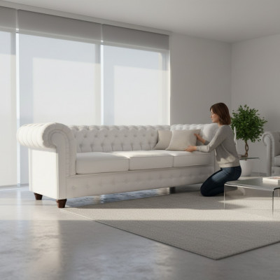 Chesterfield Mello 3 Seater avec fonction lit Canapé Rembourrage Canapés Canapé