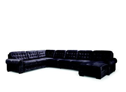 Canapé XXL Rembourrage Angle de sommeil Suite rembourrage Paysage vivant Canapés Canapés