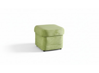 Tabouret de club XXL en cuir Pufa Ottoman Designer Textile Repose-pieds Club Lounge