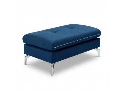 XXL Club Repose-pieds en tissu Pouf Pouf Textile Ottoman