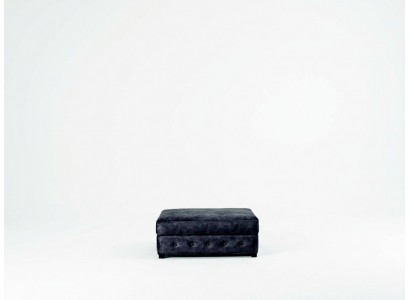XXL Club Pufa Repose-pieds Club Lounge Tabouret Ottoman en cuir Textile Designer