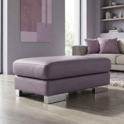 XXL Tabouret Club Club Lounge Tabouret Pufa Ottoman en cuir Textile Designer