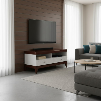 Meuble TV Classic r Armoire à lustrer Buffet Buffet TV Designer Wall