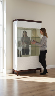 Vitrine vitrine de style moderne en verre vitrine armoire vitrine étagère décorative