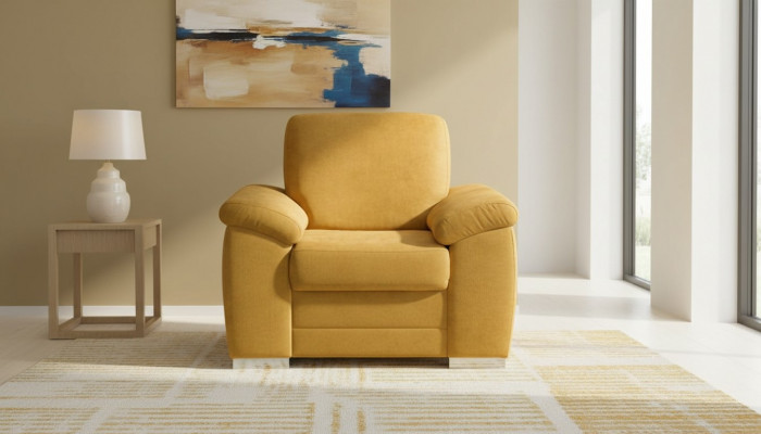 Conception Fauteuil Relax Club Canapé Fauteuil 1 Place Chaise TV Tissu Rembourré Canapé