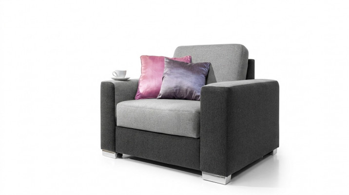 Créer Fauteuil Club Relax Lounge TV Tissu Canapé Rembourrage 1 Place Sofa
