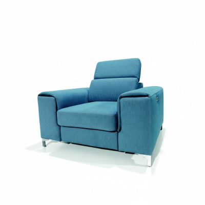 Fauteuil électronique de cinéma maison Relax Club TV 1 place avec repose-pieds relaxant.